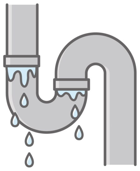 キッチンの排水管の接続部分の水漏れの直し方