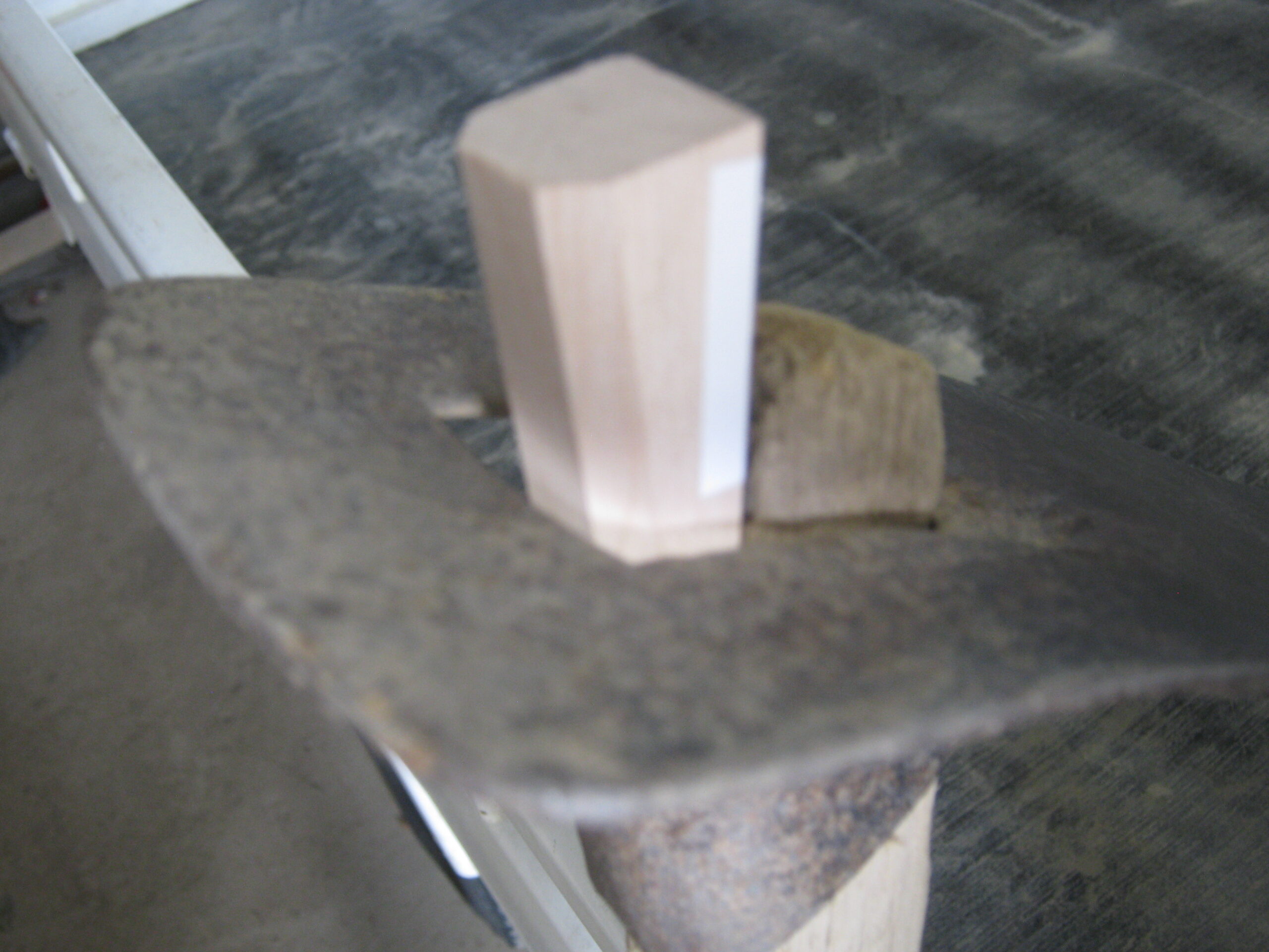 鍬のクサビの打ち方